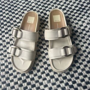 Dolce Vita Cream Double Strap Slides
